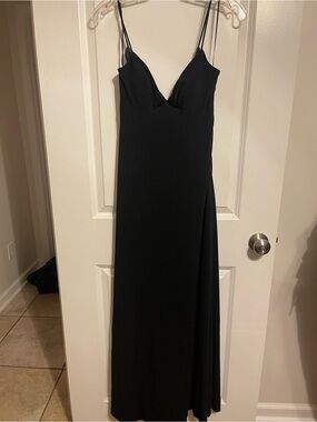 JS Collections Black Spaghetti Strap Maxi Dress